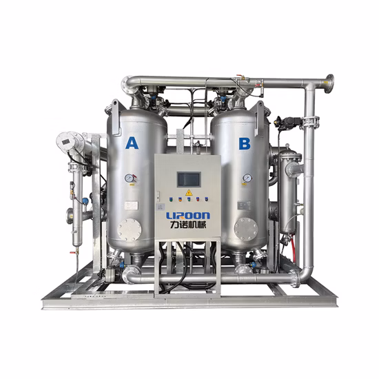 Zero Purge -20 to -70 Dew Point Blower Heat Desiccant Air Dryer for Air Compressor